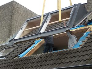 installatie dubbl Baskapel op dak